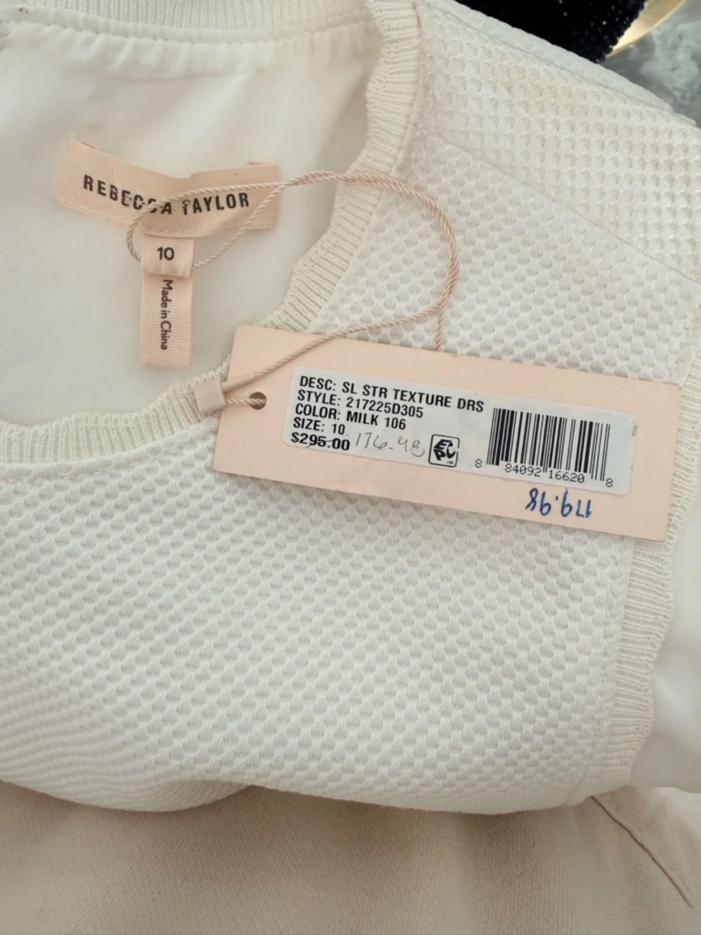 Rebecca Taylor White Sleeveless Fit-and-Flare Mini Dress - Picture 6 of 6